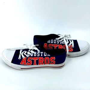 Houston Astros MLB Low Top Logo Canvas Shoes